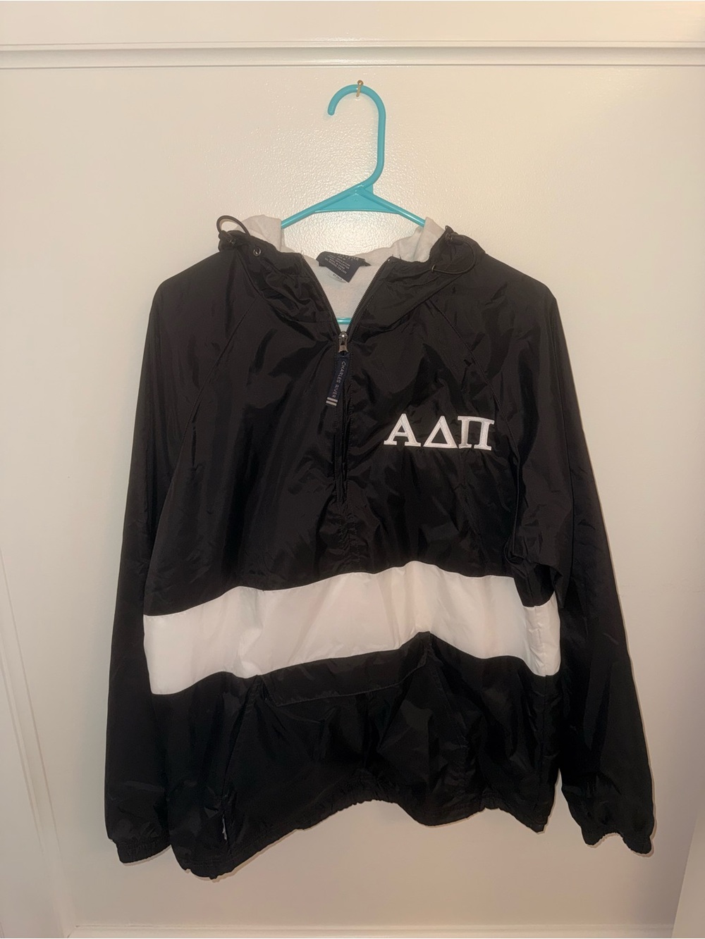 ADPi Charles River Apparel Navy Jacket with White Lining